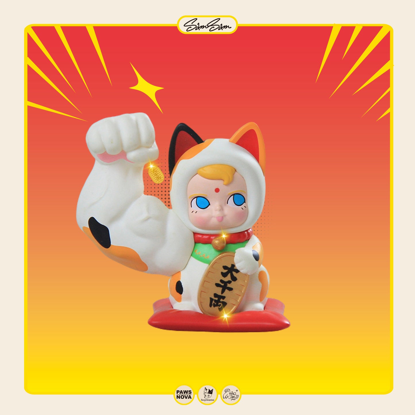 SAMSAM FORTUNE CAT BLIND BOX DECORATION-DALIZHAOCAI