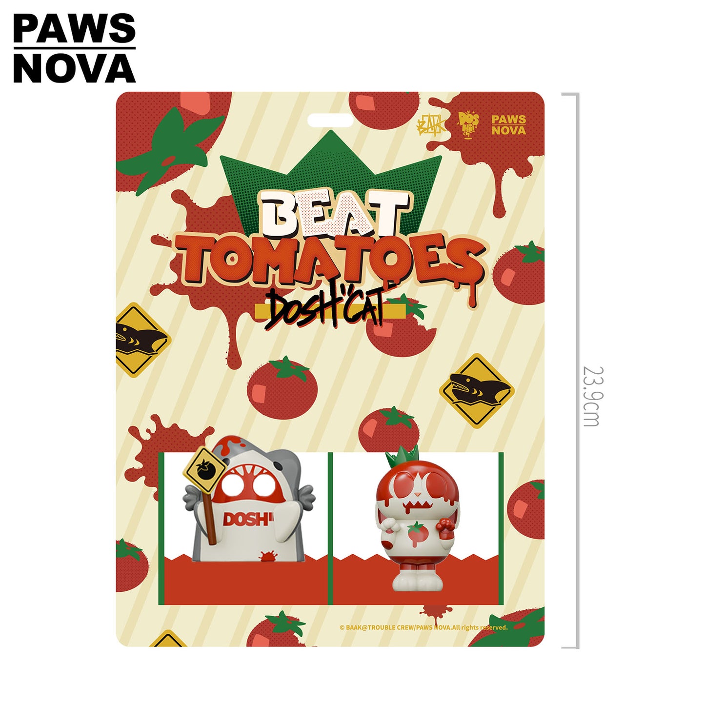 DOSHII CAT Beat Tomatoes Figurine