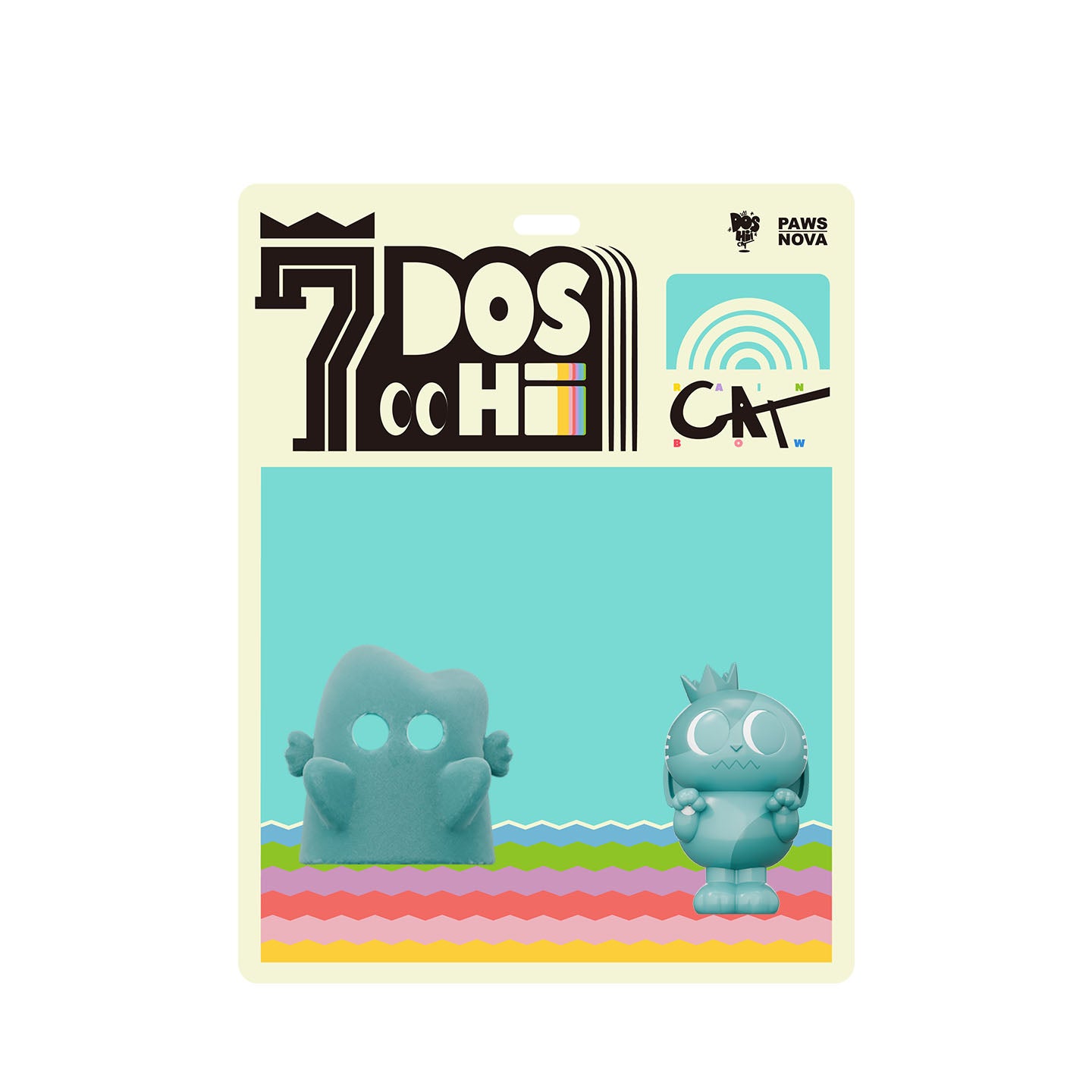 DOSHII CAT Rainbow Series figurine