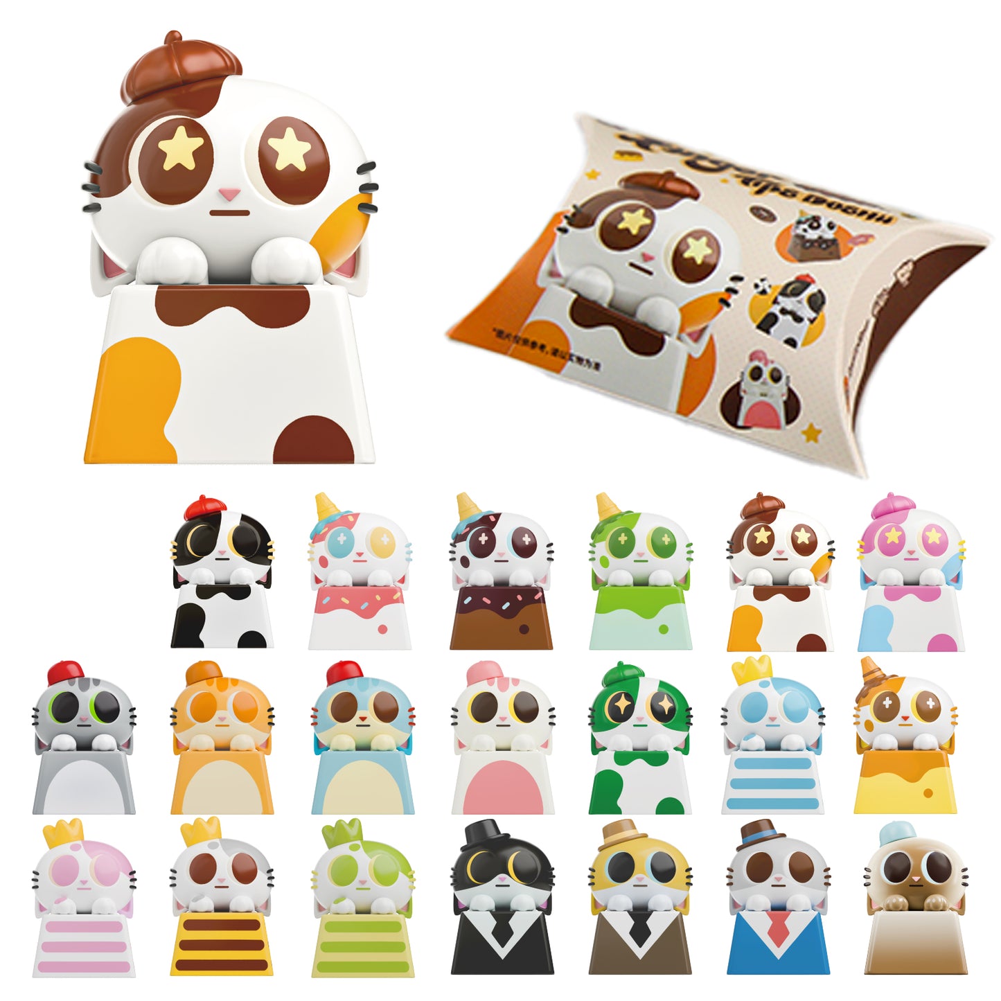 DOSHIICAT FINGERTIP MINIKEYCAP BLIND BOX
