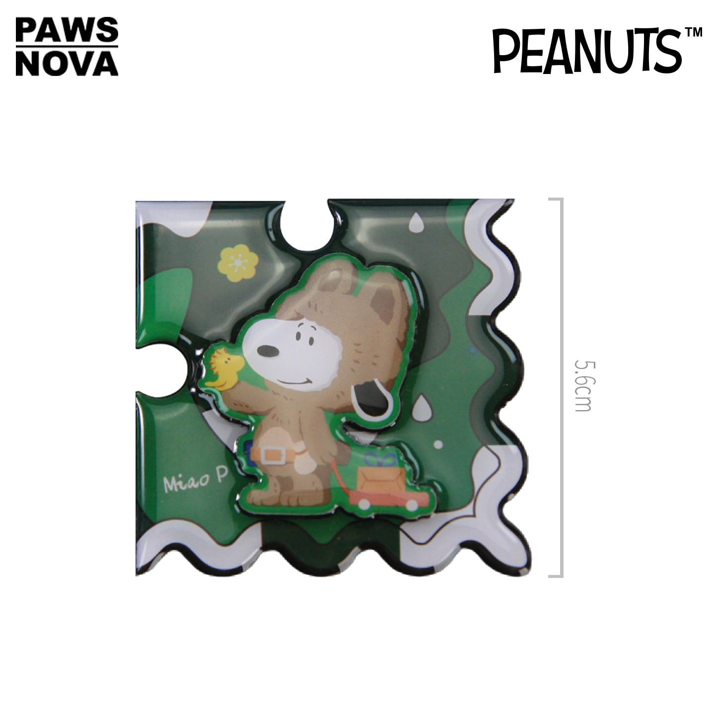 Snoopy 75th Anniversary Artist Series Magnetic Puzzle Fridge Magnet