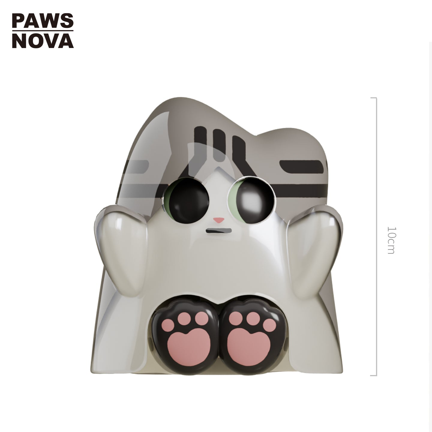 Trouble Crew DoshiiCat Sitting Tabby Cat Figure