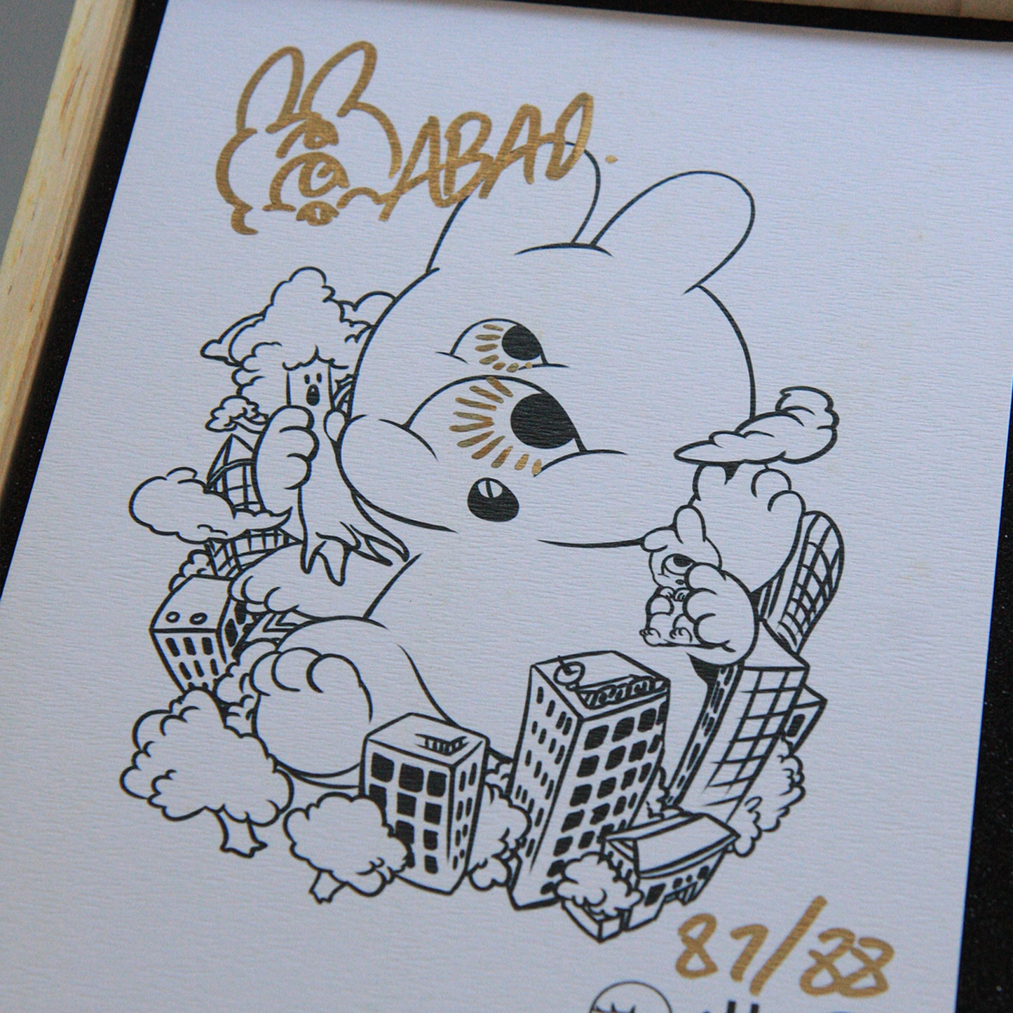 ABAO WOODEN RAABIIT LIMITED EDITION