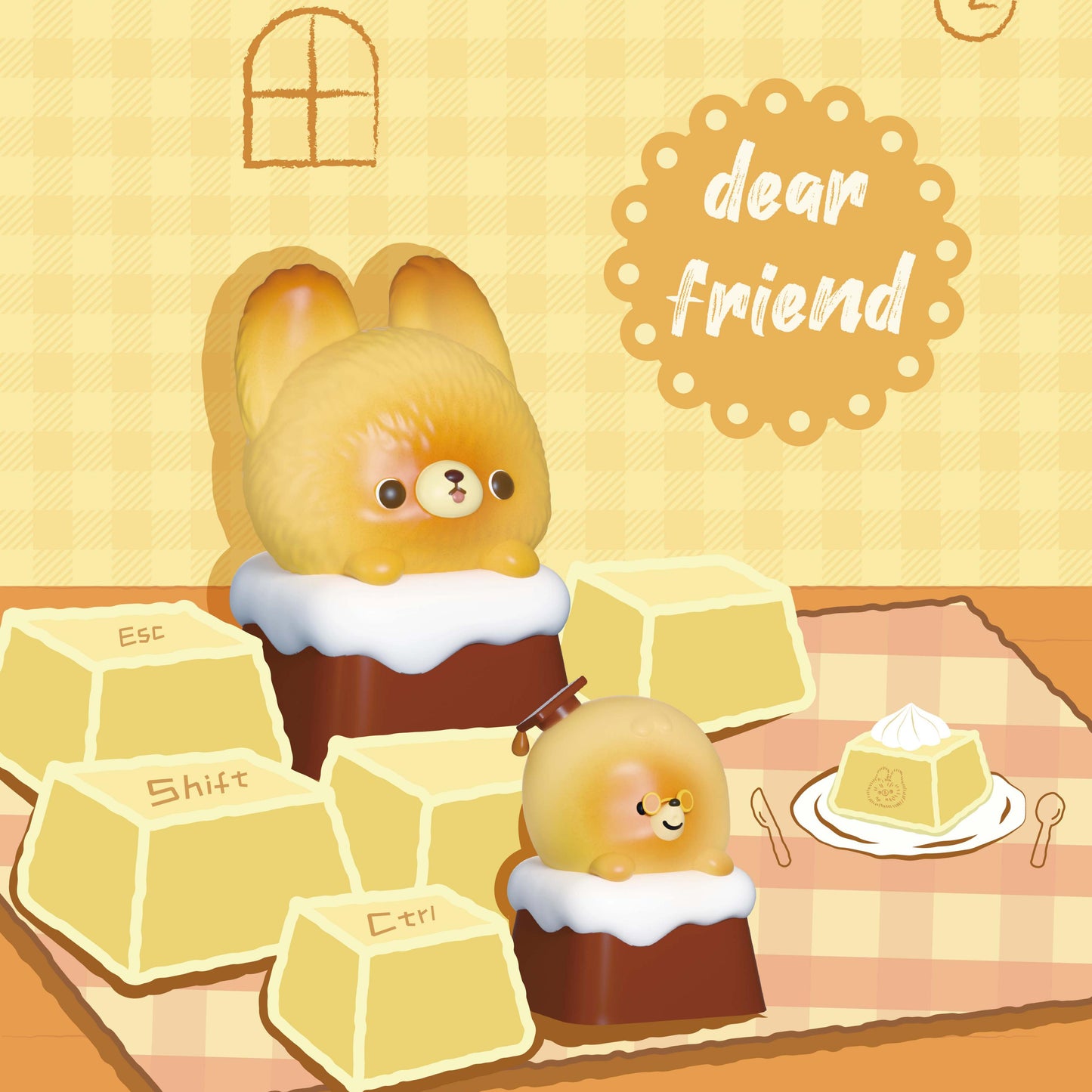 Kumaru and Friends Keycap Blind Box