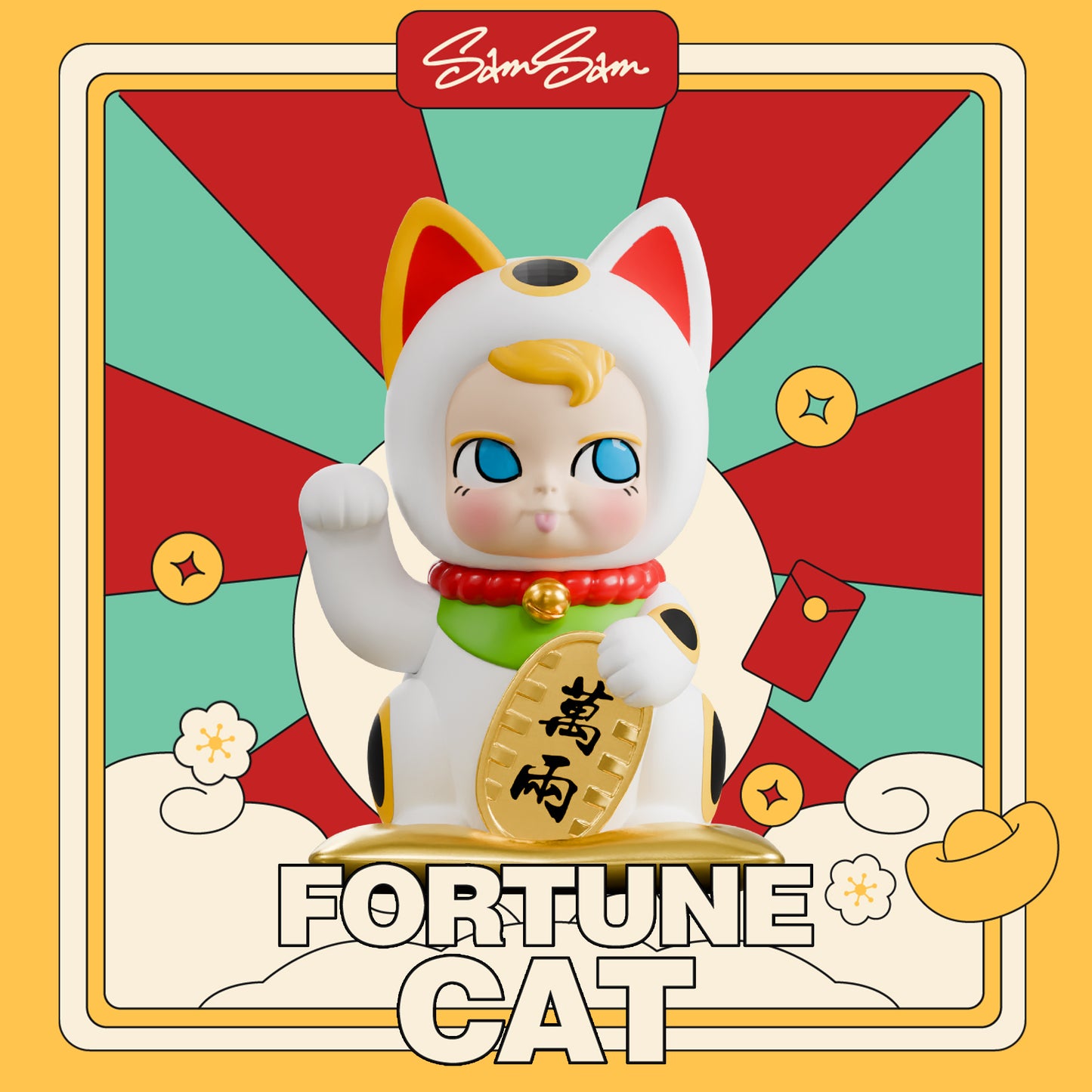 SAMSAM FORTUNE CAT BLIND BOX DECORATION 1.0