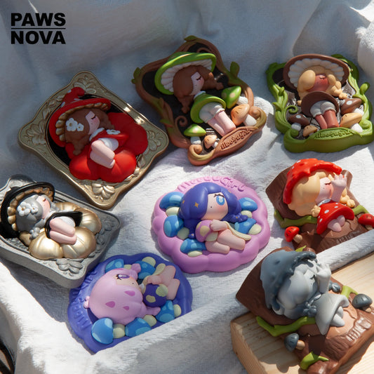 MooguGirl 3D Relief Fridge Magnet Blind Box Series