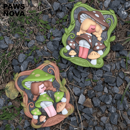 Pawsnova MooguGirl 3D Relief Fridge Magnet Blind Box Series