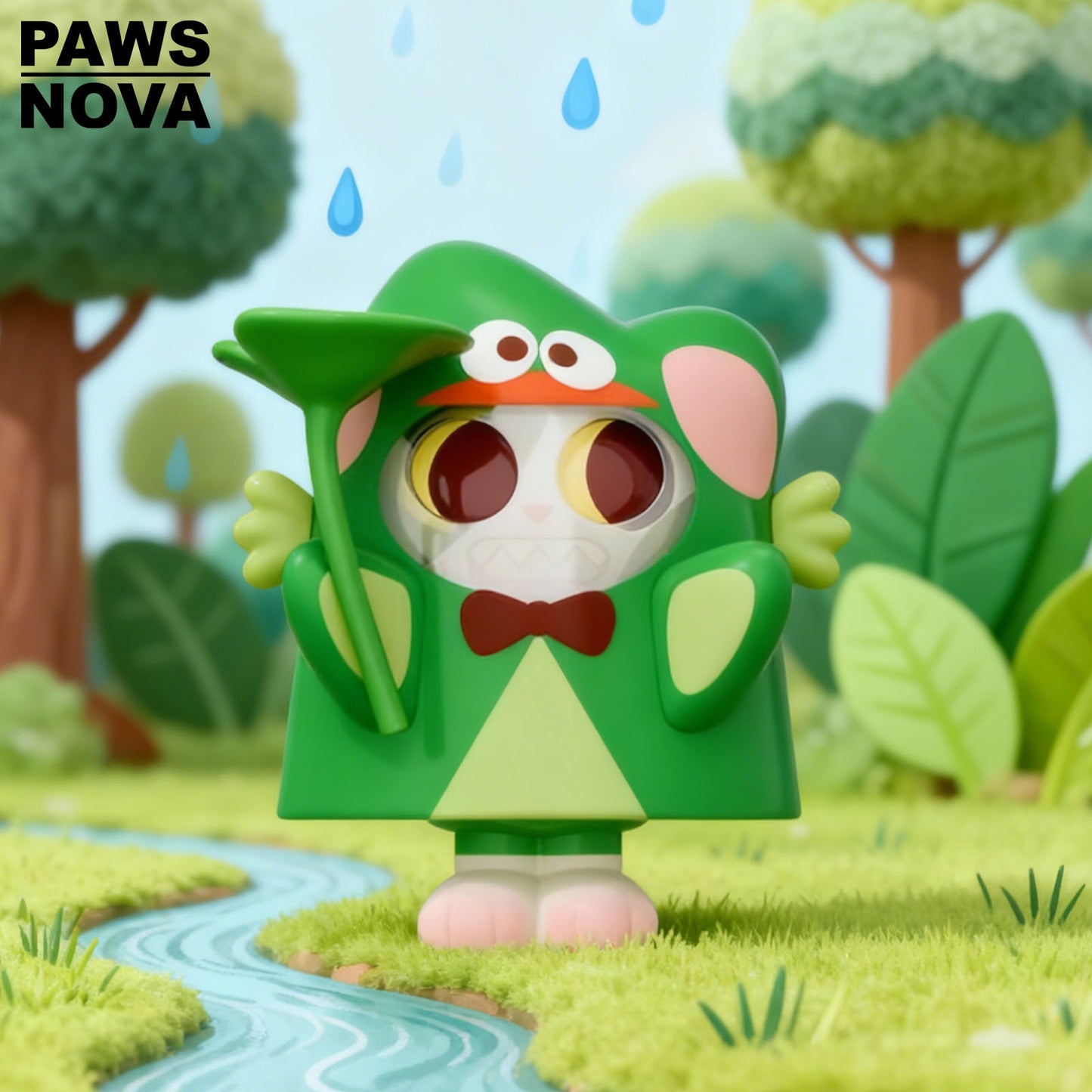 DOSHII CAT FROG CORE figurine