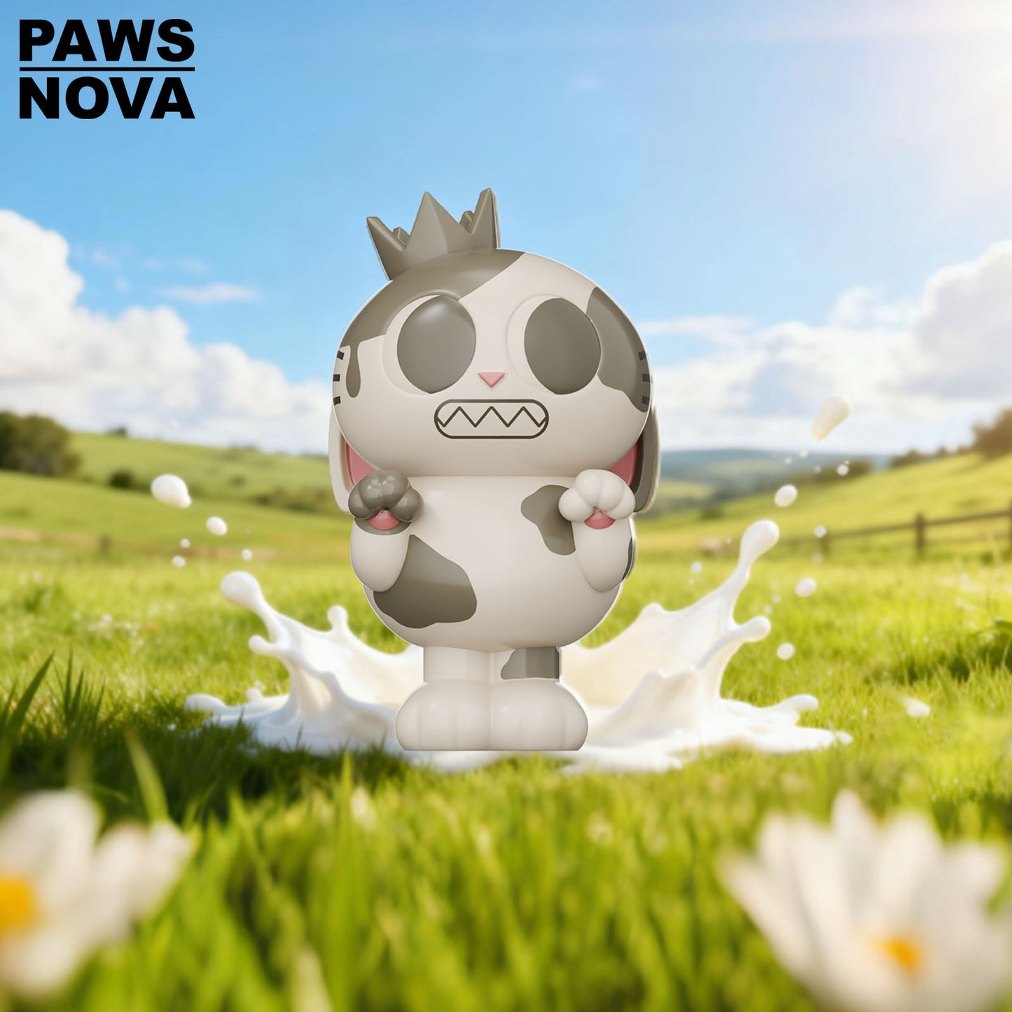 DOSHII CAT The Milk Spilled Figurine
