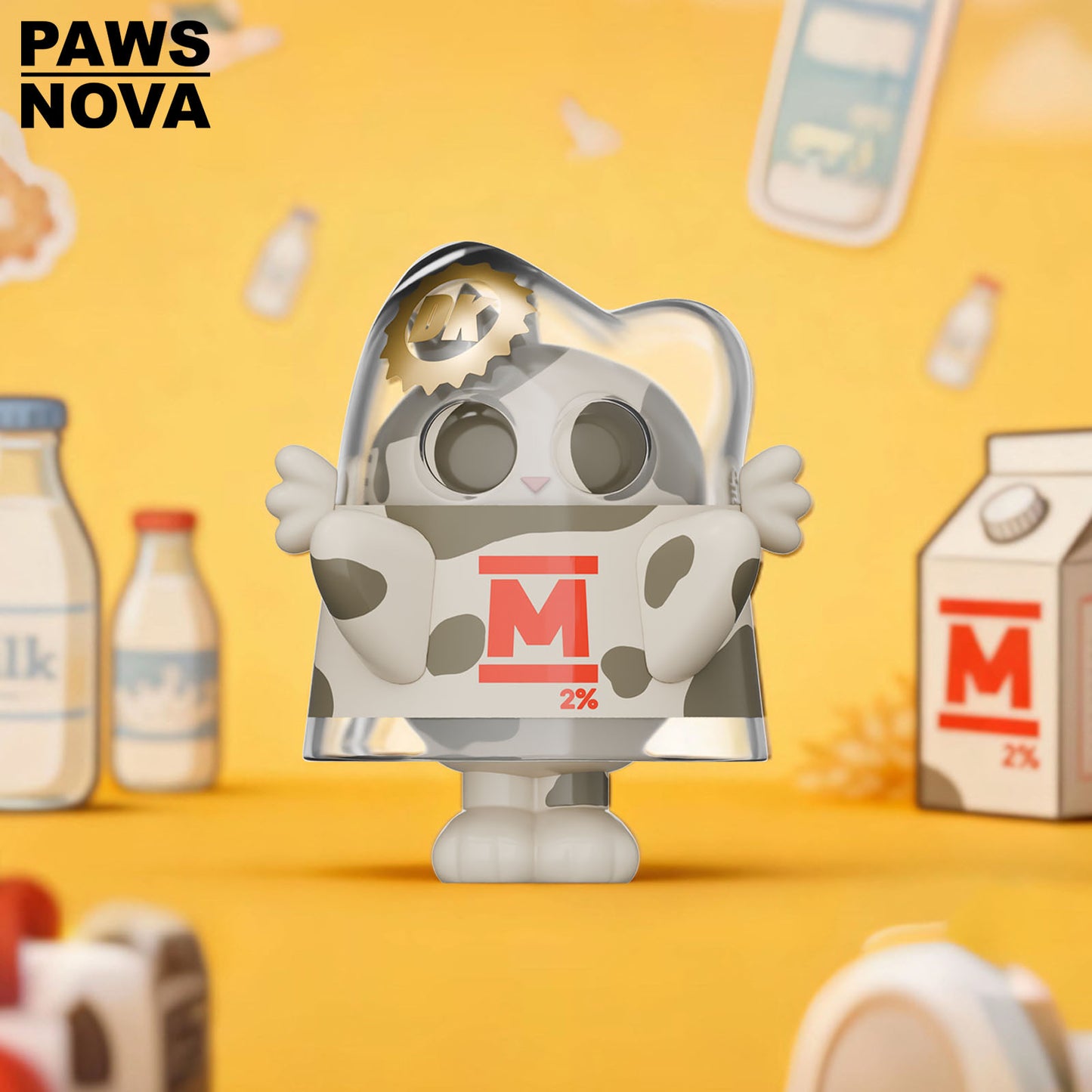 DOSHII CAT The Milk Spilled Figurine