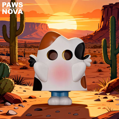 DOSHII CAT Western cowboy figurine