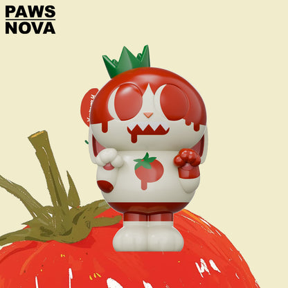 DOSHII CAT Beat Tomatoes Figurine