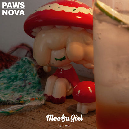 MUSHROOM GIRL&LITTLE MUSHROOM PVC FIGURINE