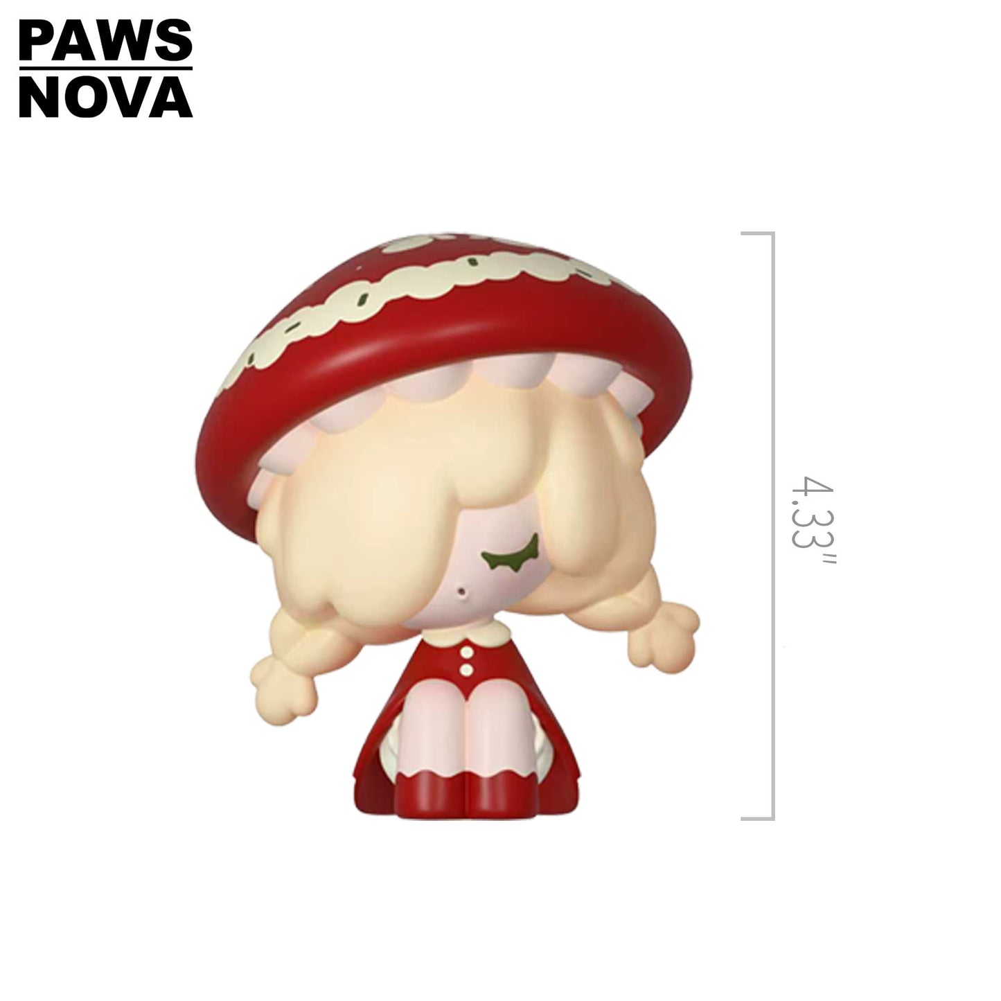 MUSHROOM GIRL&LITTLE MUSHROOM PVC FIGURINE
