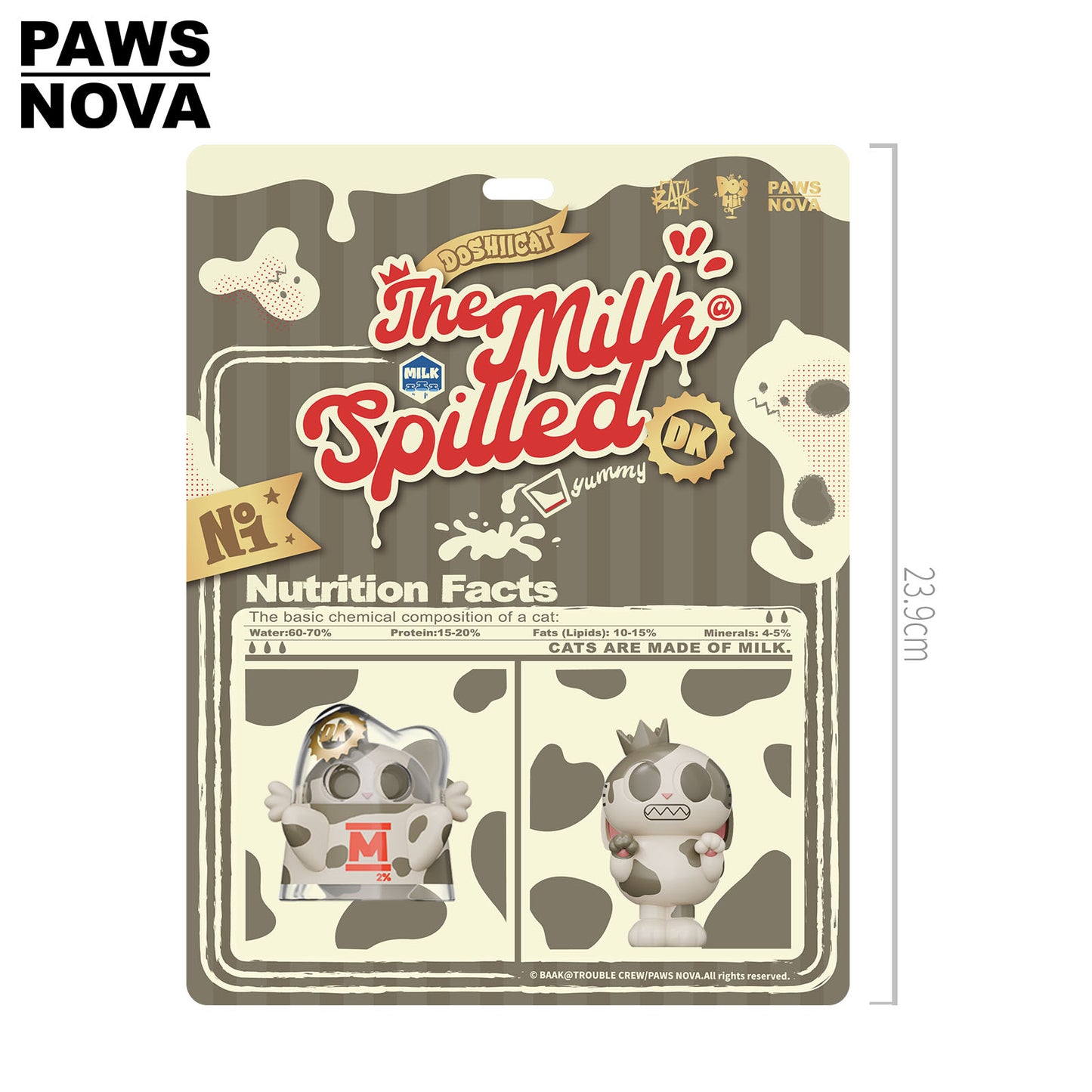 DOSHII CAT The Milk Spilled Figurine