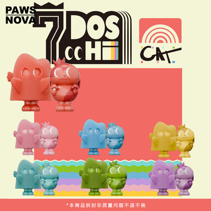 DOSHII CAT Rainbow Series figurine
