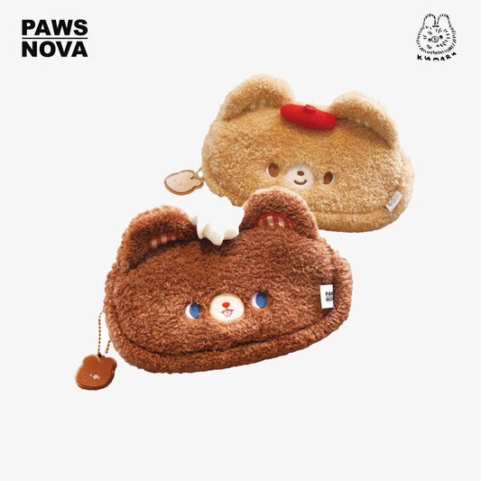 KUMARU Little bear plush pencil case