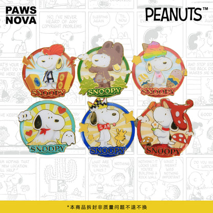 SNOOPY Peanuts 75th Anniversary National Artist Metal Pin Badge Set