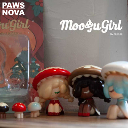 MUSHROOM GIRL&LITTLE MUSHROOM PVC FIGURINE
