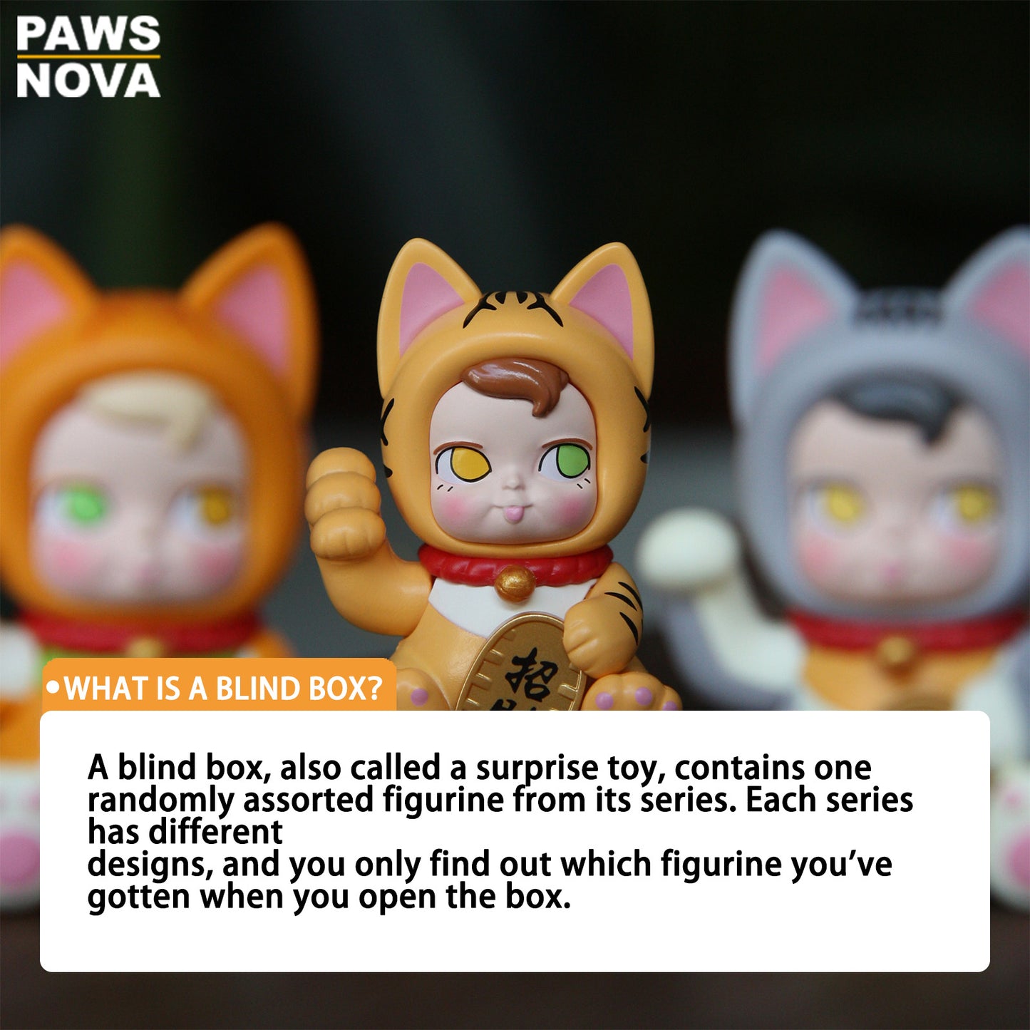 SAMSAM FORTUNE CAT BLIND BOX DECORATION 2.0