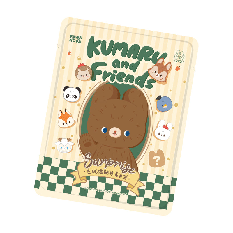 KUMARU AND FRIENDS PlushRefrigeratorMagnet Kevchain Pouch