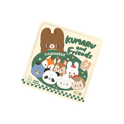 KUMARU AND FRIENDS PlushRefrigeratorMagnet Kevchain Pouch