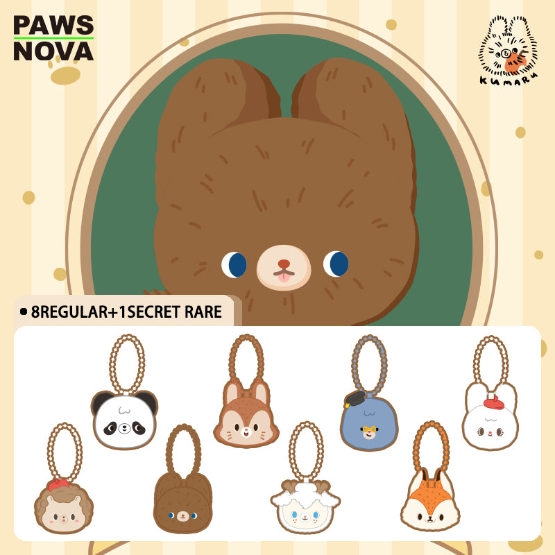 KUMARU AND FRIENDS PlushRefrigeratorMagnet Kevchain Pouch