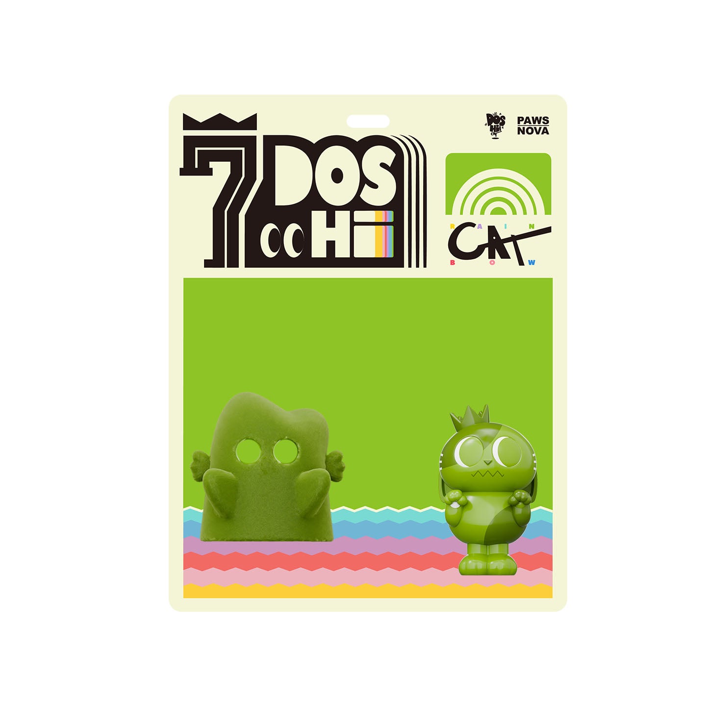 DOSHII CAT Rainbow Series figurine