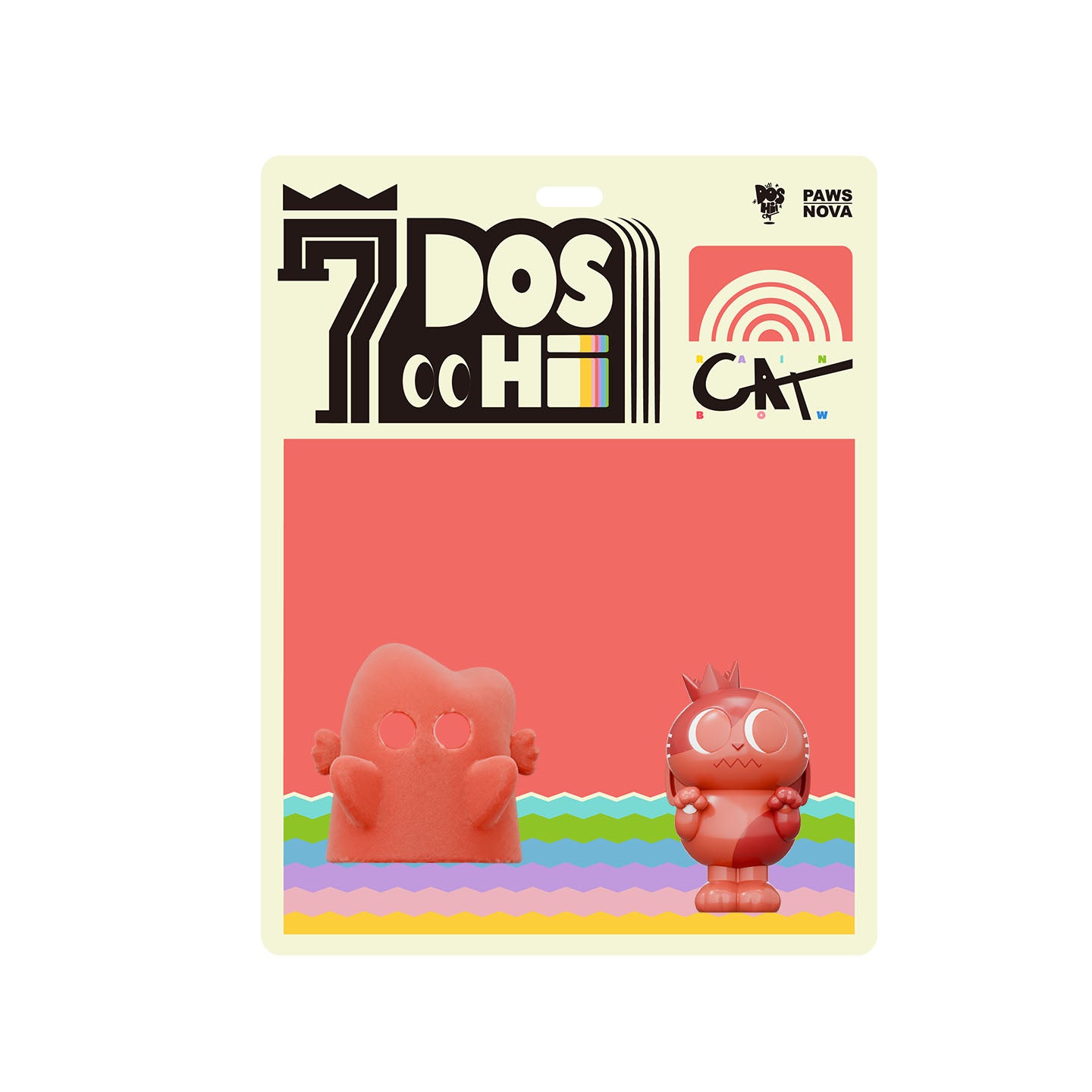 DOSHII CAT Rainbow Series figurine