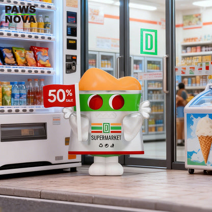 DOSHII CAT SUPER MARKET figurine