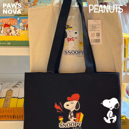 SNOOPY Peanuts 75th Anniversary Canvas Tote Bag