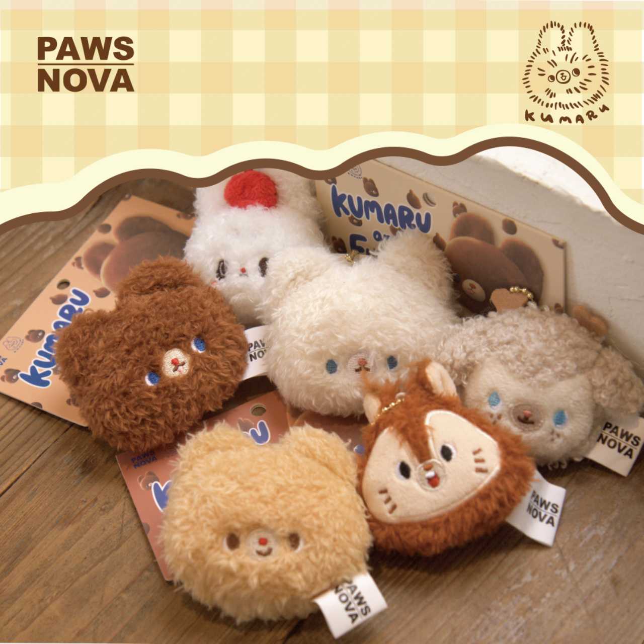 Kumaru And Friends Plush refrigerator magnet ornament