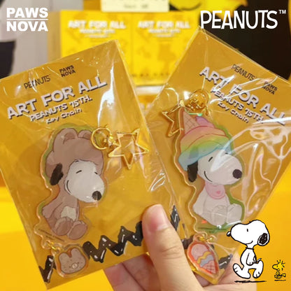 Snoopy Peanuts 75th Anniversary Acrylic Keychain Pendant