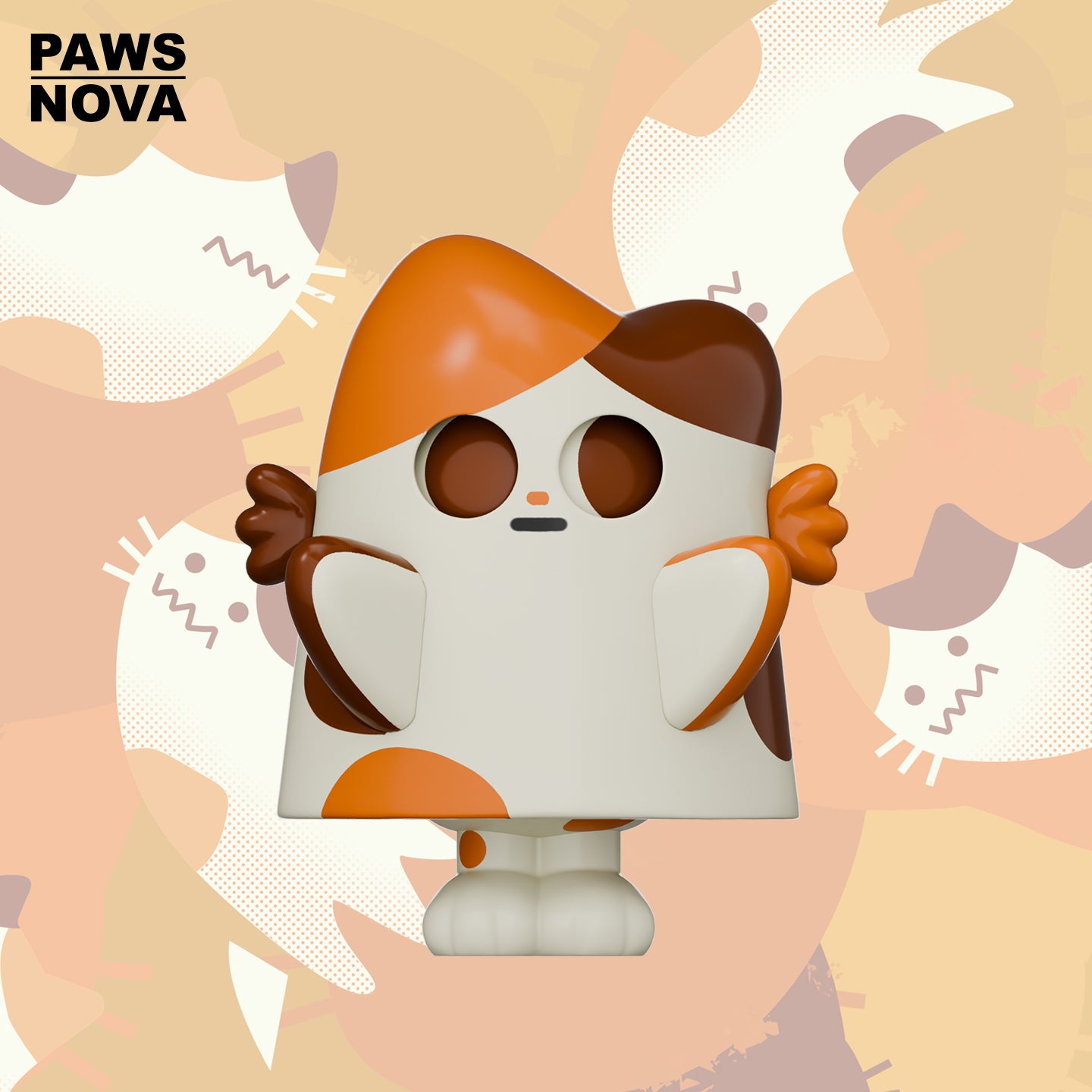 DoshiiCat Calico Cat Figurine