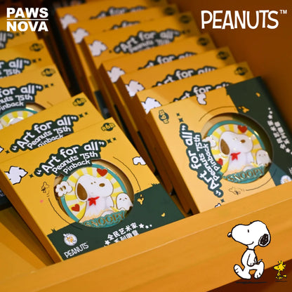 SNOOPY Peanuts 75th Anniversary National Artist Metal Pin Badge Set