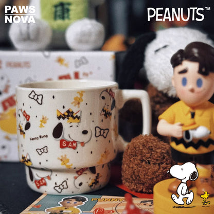 SNOOPY Peanuts 75th Anniversary Artist Series Ceramic Couple Mug 300ml