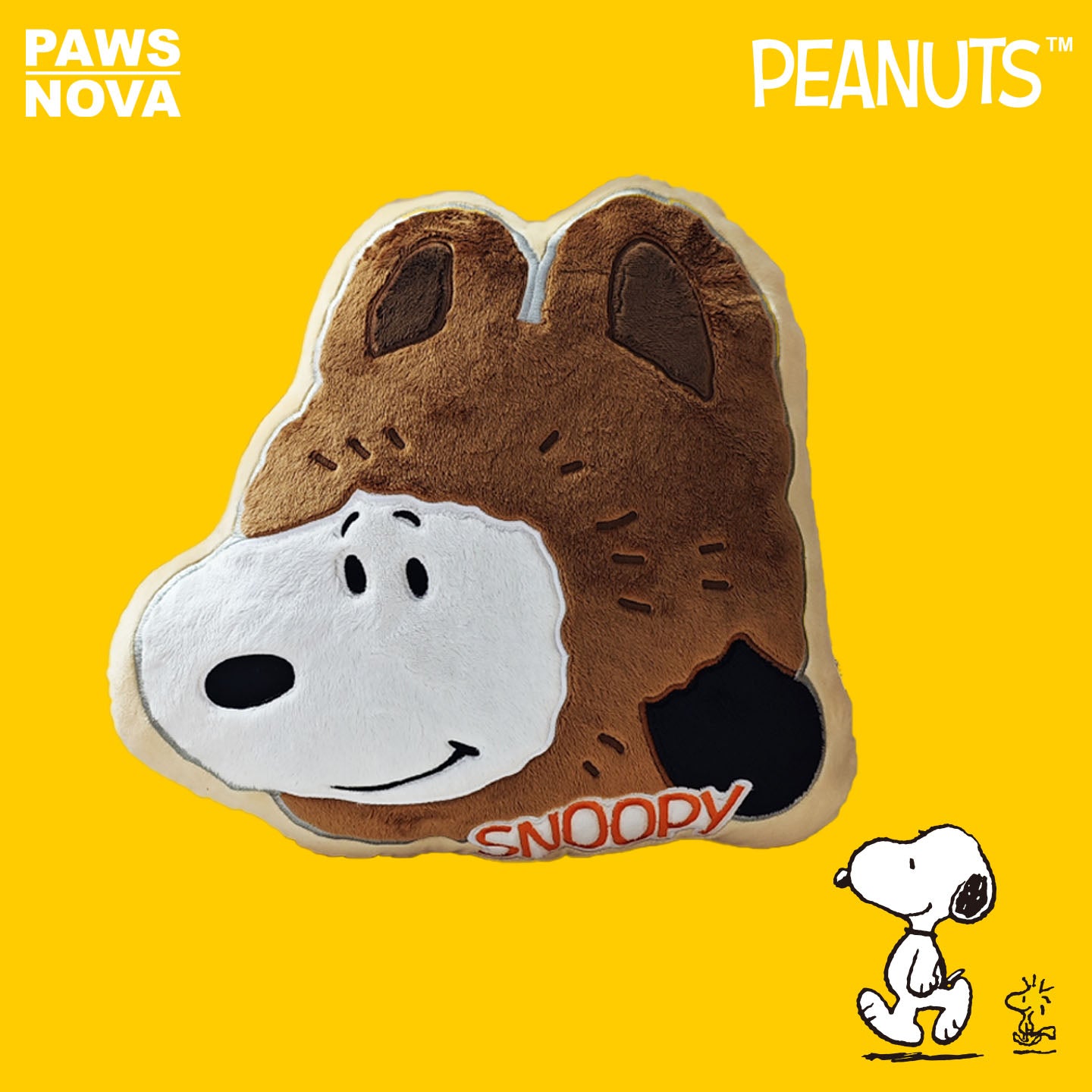 SNOOPY 75th Anniversary Peanuts Comic Series Plush Pillow Doll Toy