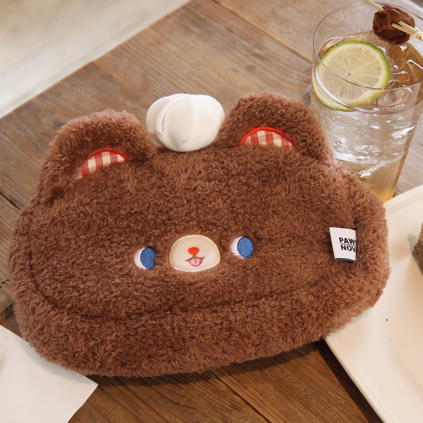 KUMARU Little bear plush pencil case