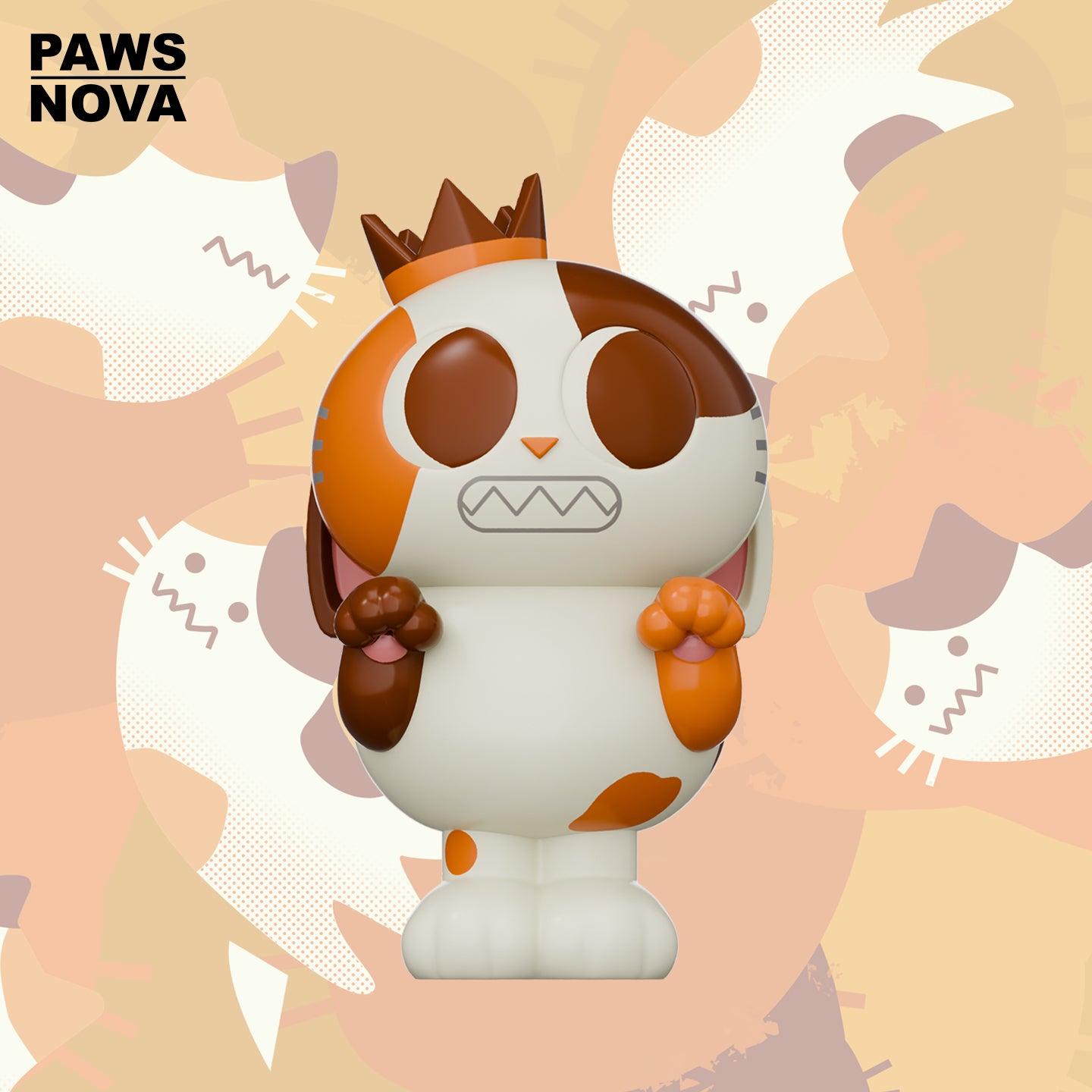 DoshiiCat Calico Cat Figurine