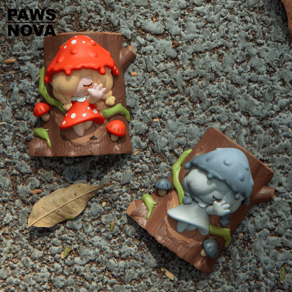 Pawsnova MooguGirl 3D Relief Fridge Magnet Blind Box Series