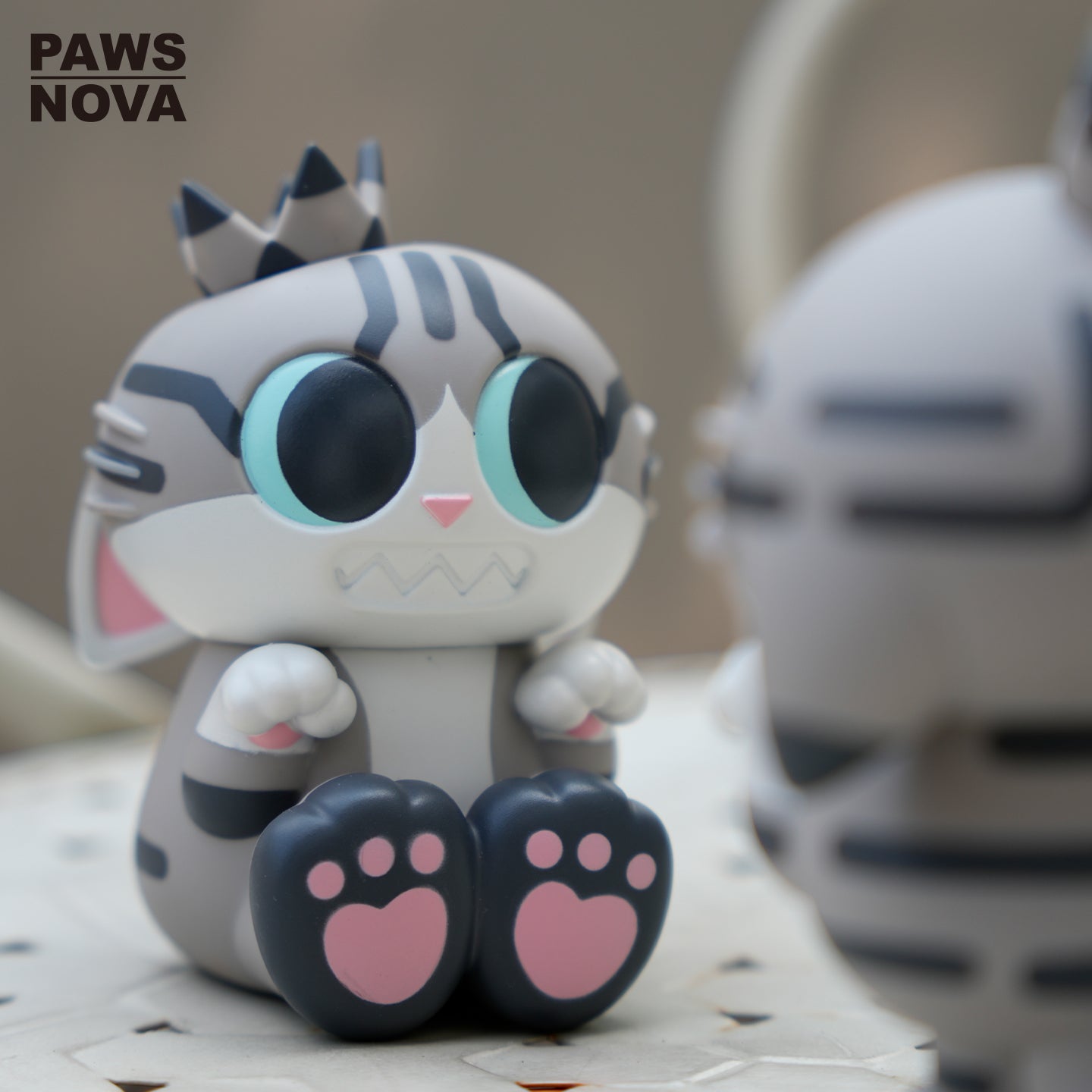 Trouble Crew DoshiiCat Sitting Tabby Cat Figure