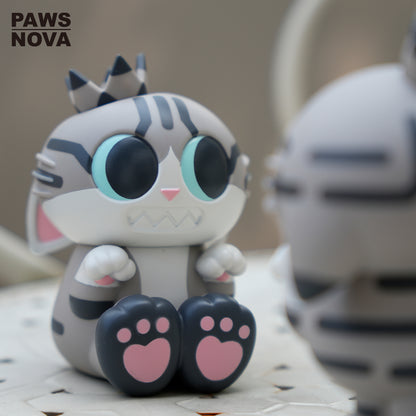 Trouble Crew DoshiiCat Sitting Tabby Cat Figure