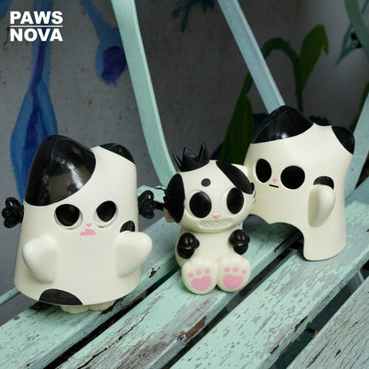 Trouble Crew DoshiiCat Sitting Cow Cat Figure