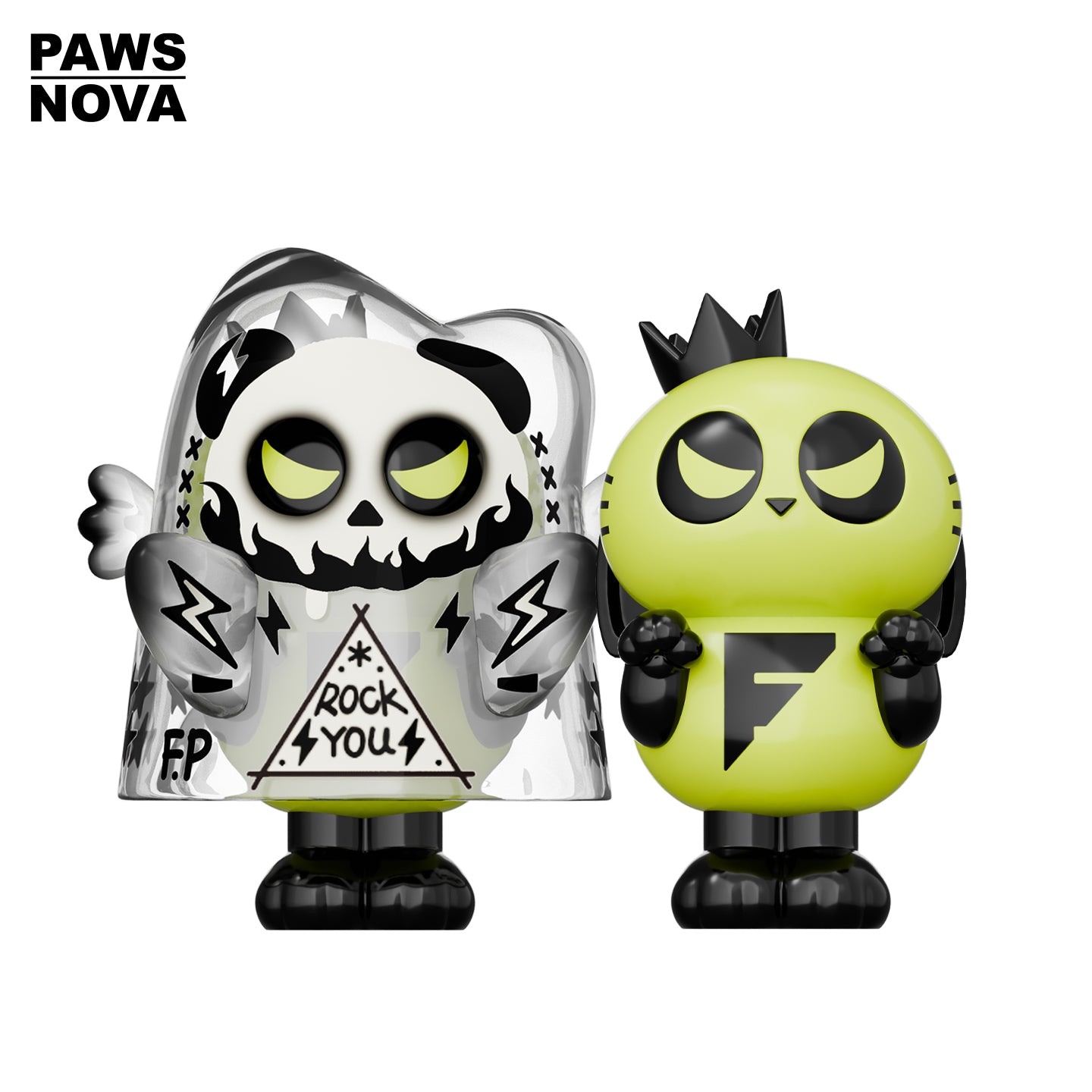 DoshiiCat Fire Panda Figurine
