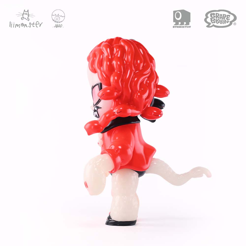 ABAO x GRAPE BRAIN Mimimisasa (Red Rhythm Ver.) Sofubi Figure