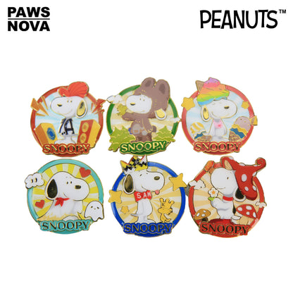 SNOOPY Peanuts 75th Anniversary National Artist Metal Pin Badge Set