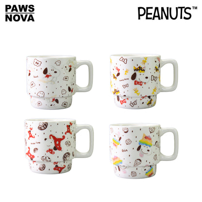 SNOOPY Peanuts 75th Anniversary Artist Series Ceramic Couple Mug 300ml