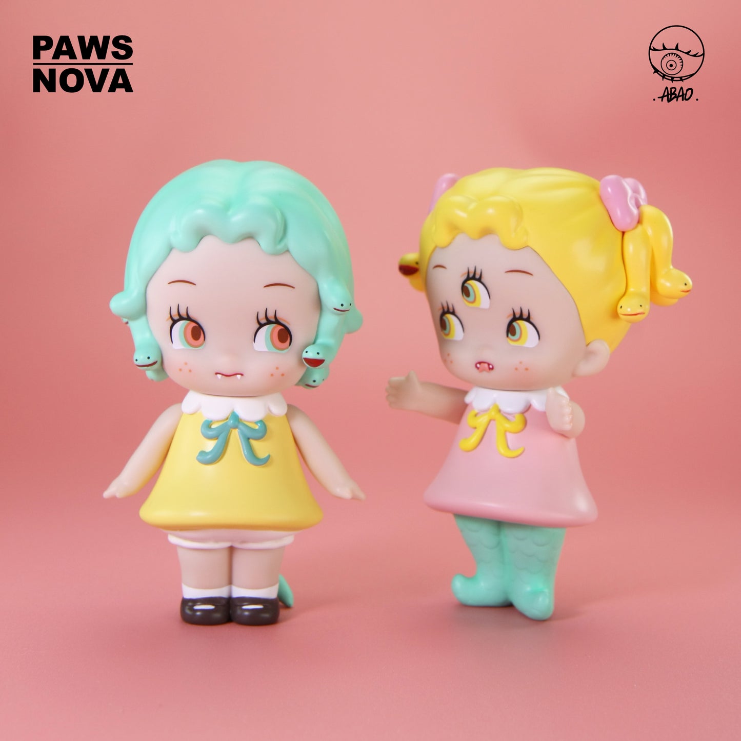 ABAO Baby Medusasa and Baby Dassi Designer Art Toy Figure