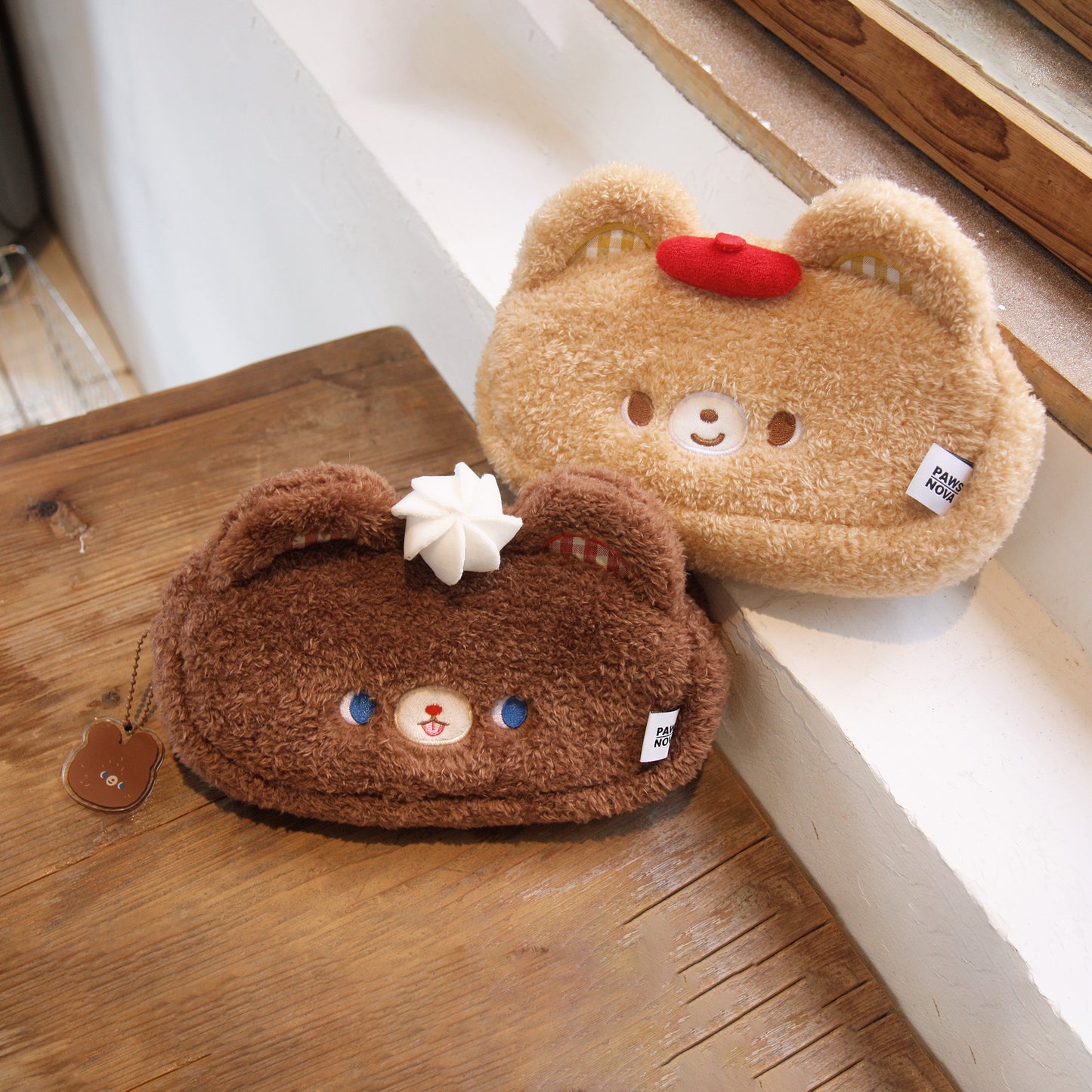 KUMARU Little bear plush pencil case
