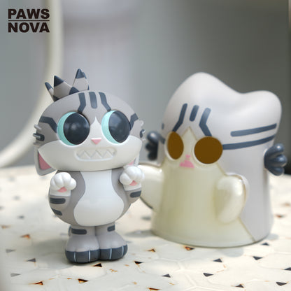 Trouble Crew DoshiiCat Sitting Tabby Cat Figure